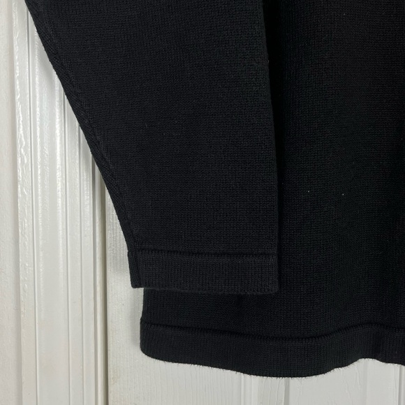 Eddie Bauer Vintage 90’s Fair Isle Ski Lodge Sweater Black/Red Cotton Men’s L - Picture 4 of 6